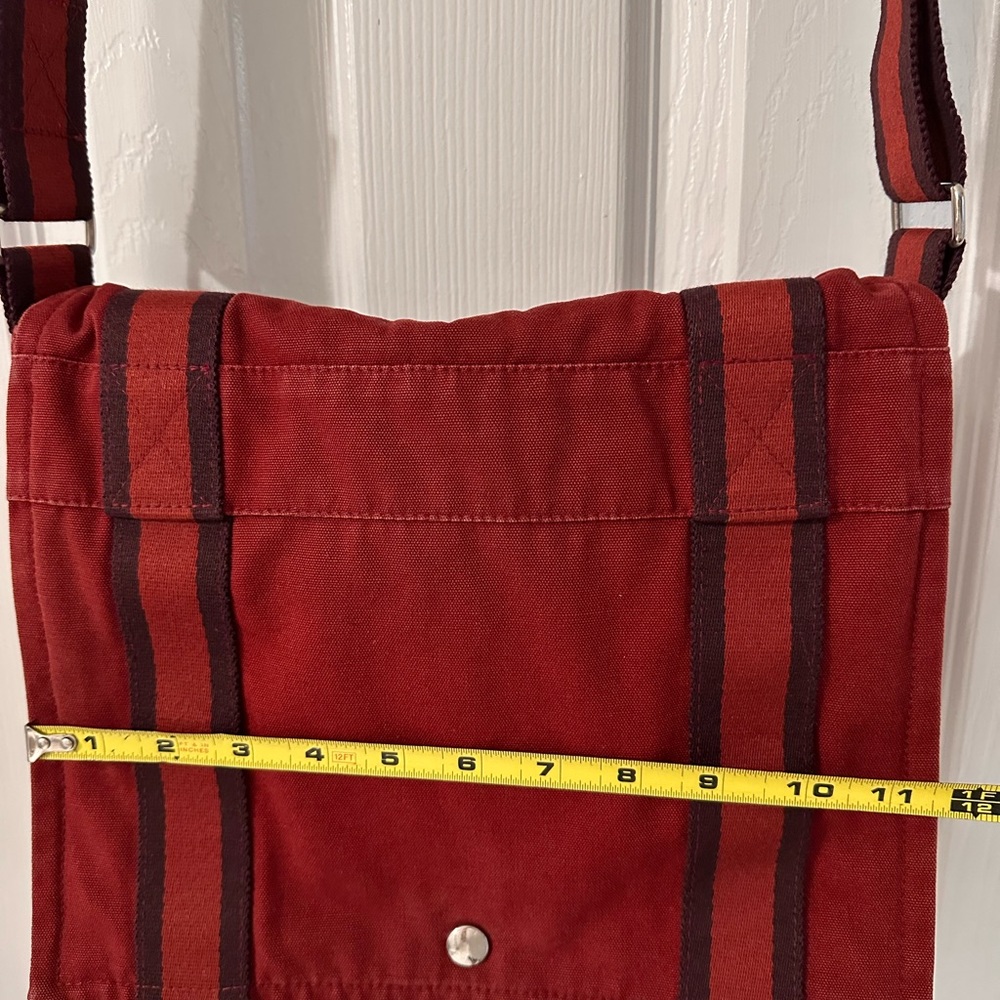 Hermes canvas Red crossbody Bag - Picture 5 of 13